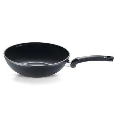 Imagem de Fissler Ceratal Comfort Ceramic Wok antiaderente de 28 cm, preto órbita, feito sem PFAS