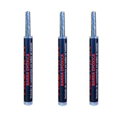 Imagem de KIT 3 Barra de Solda Epóxica Alumax Para Estancar Vazamentos - BRASWEL