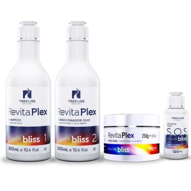 Imagem de Kit Reconstrução Revitaplex 4 itens treeliss profissional