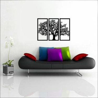 Imagem de Kit Quadro Decorativo Arvore Da Vida Quadros Grandes - Mdf Store