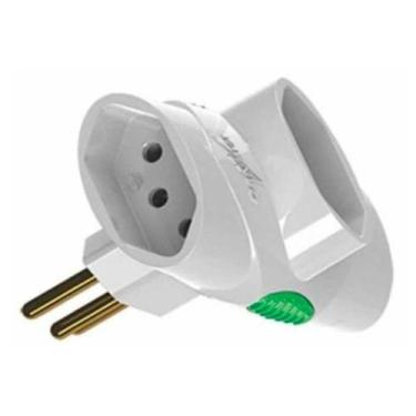 Imagem de Multiplicador de Tomada Legrand - 2P+T - Adaptador T Benjamim com 3 sa