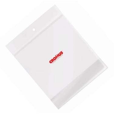 Imagem de Saco Adesivado Transparente com Furo Liso Incolor - 6x7cm - 100 unidad