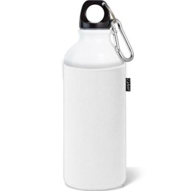 Imagem de Garrafa Squeeze Sport 500 ml com Luva Térmica TopGet, Branco