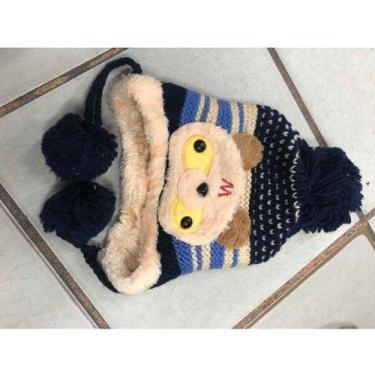 Imagem de Touca Gorro Urso Ursinho Peluciada Interna Infantil Menino - oem