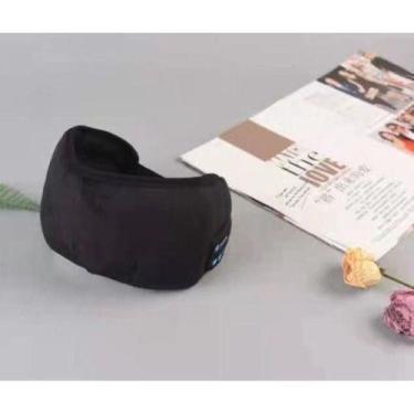 Imagem de Máscara De Viagem Para Dormir Tapa Olho Musical  Bluetooth - oem, Cinz