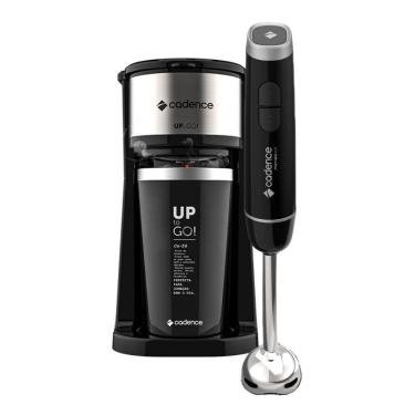 Imagem de Kit Black Cadence Cafeteira To Go E Mixer Inox 220v