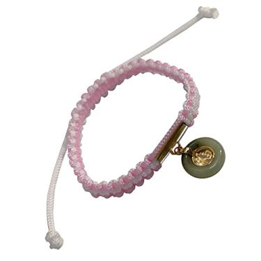Imagem de Pulseiras ajustáveis amuleto proteção da sorte fio espiritual rosa / branco pulseira feita à mão com infinito/moeda dinheiro sorte/joias para mulheres homens amizade, rosa, branco, verde, ouro, The