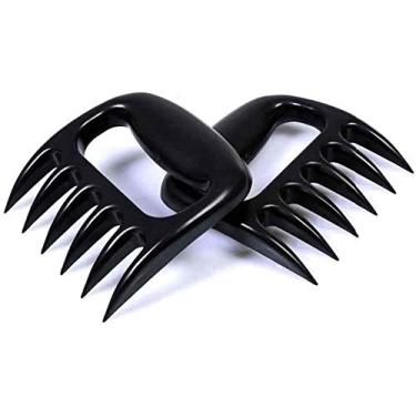 Imagem de Elly Lâminas ultra afiadas para levantar e despedaçar para carne, pode ser lavado na lava-louças, acessórios de garra de urso de plástico, preto