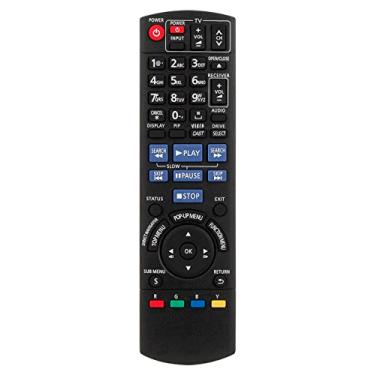 Imagem de AULCMEET N2QAKB000076 N2QAKB000078 Controle remoto de substituição compatível com Panasonic Blu-ray Disc Player DMP-BD65 DMP-BD655 DMP-BD45 DMP-BDT105 DMP-BDT100 DMP-BD85K DMP-BDT100P BDT-321