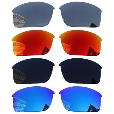 Imagem de Acefrog 4 pares de lentes polarizadas de substituição para óculos de sol Oakley Flak Jacket OO9008 63 mm, ajuste perfeito, à prova de estilhaçamento, antiarranhões, pacote econômico