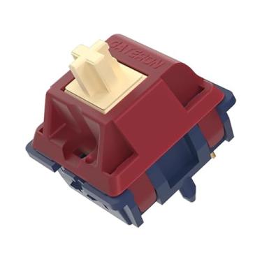 Imagem de Interruptores de teclado Gateron Quinn, interruptores táteis 59gf pré-lubrificados de fábrica de 5 pinos adequados para teclados mecânicos MX (10 peças)