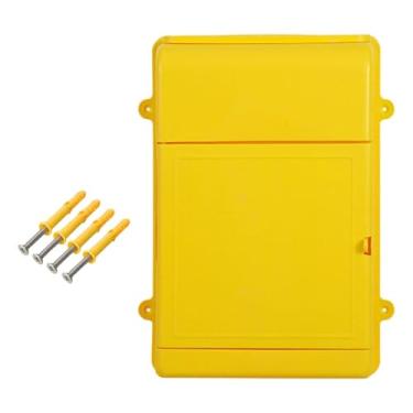 Imagem de XLWLLNJ Caixa de Correio Montada Na Parede, Caixa de Correio, Caixa, Caixa de Correio, 13,5 X 10 X 2,7 Polegadas para Guardar Envelopes, Documentos, Correspon, Amarelo
