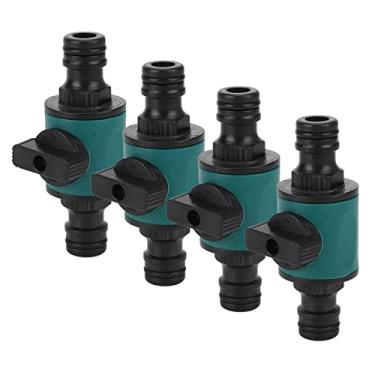 Imagem de Peças de Irrigação por Gotejamento, Acessórios de Mangueira de Conexão Rápida à Prova de Vazamento Jardim de Cabeça Dupla 4pcs Mangueira Conector Rápido Peças de de Gotejamento