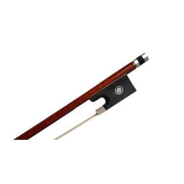 Imagem de Arco de violino de estudante de jacarandá brasileiro ultraleve 4-4 3-4 1-2 1-4 1-8 tamanho arco de violino responde rapidamente Arco violino prático(4-4)