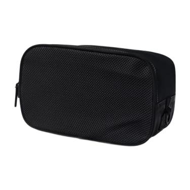 Imagem de Dynwave Saco de sapatos de golfe caso sapatos esportivos respirável grande abertura com zíper à prova de poeira sapato organizador tênis saco para correr