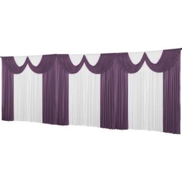 Imagem de Cortina Paris Malha Gel Enfeite Igreja Festas  9 metros - Dennis Confe