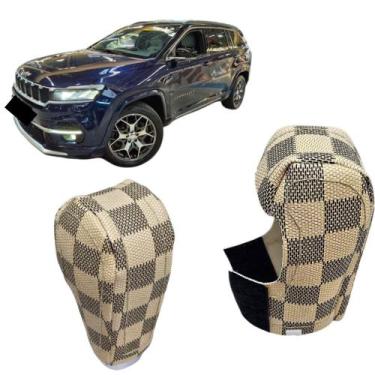 Imagem de Capa Em Couro Manopla Câmbio Automático Jeep Commander 2022 2023 2024 