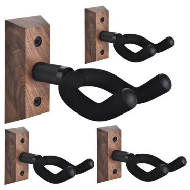 Imagem de Suporte de Parede para Guitarra DOMMI (Pacote com 4) - Gancho Giratóri