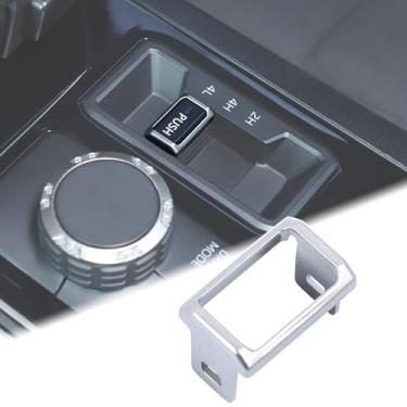 Imagem de Aunginsy Capa de acabamento de botão de botão de pressão para carro 4WD compatível com Toyota Tundra 2022-2025 console central de carro 4WD tração nas quatro rodas painel de câmbio diferencial