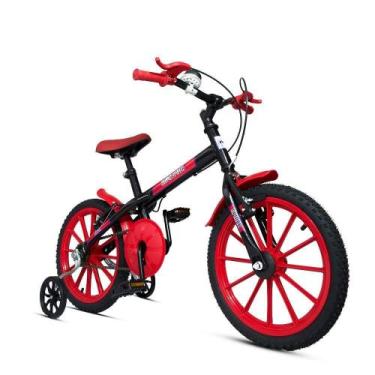 Imagem de Bicicleta Bike Infantil Aro 16 Ravok Com Rodinhas 3 A 7 Anos Cor:verme