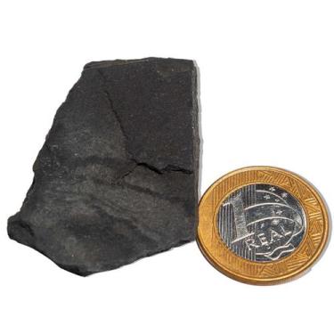 Imagem de Shungite com Pirita Incrustada Pedra Bruto 25 a 50g 55mm - CristaisdeC