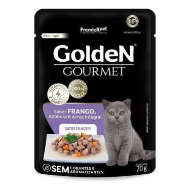 Imagem de Kit 10 und Golden Gourmet Gato Filhote Frango 70g - PremieRpet