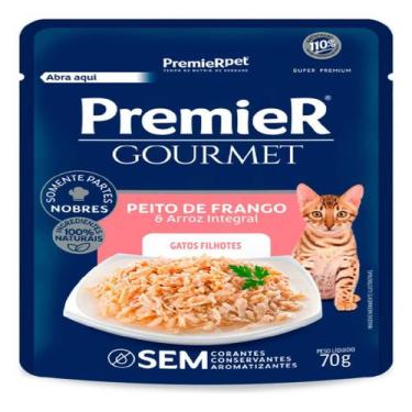 Imagem de Sachê Premier Gourmet Gatos Filhotes Frango 70g - PremieRpet