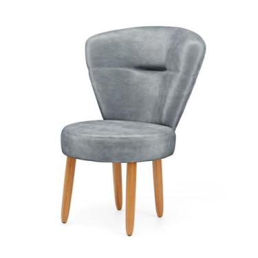 Imagem de Cadeira Para Estúdio de Beleza Cozinha Recepção Tecido Veludo Confortá