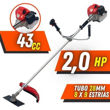 Imagem de Roçadeira Aparador De Grama CG430P Com Faca 2p + Óleo Toyama