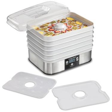 Imagem de Desidratador de Alimentos 5Tray 500W, HAMILTON BEACH 32100A, Branco