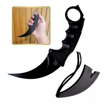 Imagem de Canivete Faca Punhal Super Afiada Karambit De Combate Defesa Abertura 