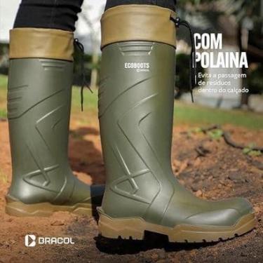 Imagem de BOTA ECOBOOTS BRACOL IMPERMEÁVEL 91FPUL600PL PURESAFE COM POLAINA C.A 35047-Masculino