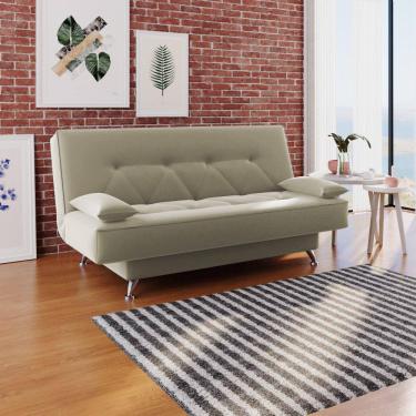 Imagem de Sofá Cama 1,80m Fabiane Suede Bege Madelina Decor