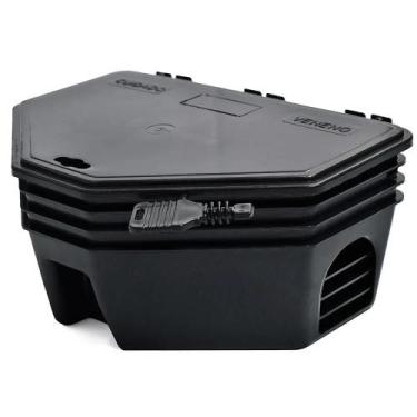 Imagem de Porta Iscas Pega Ratos Armadilhas Caixa Com 4 Unidades - Control Rat -
