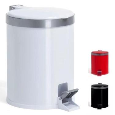 Imagem de BR(3541) PR(3543) VM(3487) Lixeira Pedal Cesto De Lixo Tampa 12 Litros