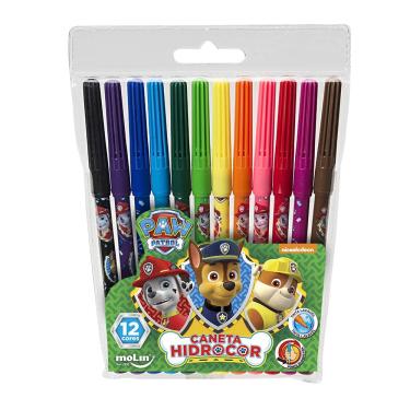 Imagem de Hidrocor 12 cores patrulha canina molin - sortido