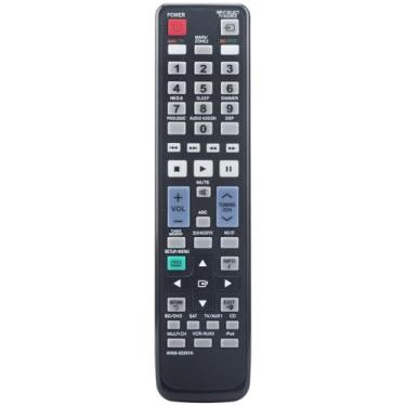 Imagem de AH59-02297A Controle remoto de substituição adequado para Samsung DVD Home Theater System BD1200 BD1250 HW-C550 HW-C560 HW-C900 HW-C900/XAA HW-C770BS HTBD1150 HTBD1255 HW-C550S HW-C560S