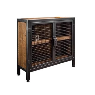 Imagem de Carrinho de Armazenamento Armário de ilha vintage, armário lateral de jantar, armário de armazenamento doméstico Carrinho de Armazenamento