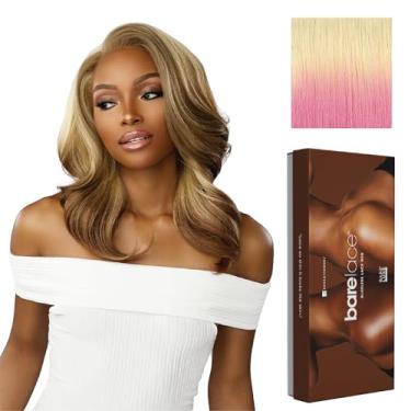 Imagem de Sensationnel Bare lace 13x6 wigs - unit 14 glueless synthetic with 180 degree preplucked hairline non lifting 2040 larger grid thinner lace - BareLace unit 14 (LT613/PINK)
