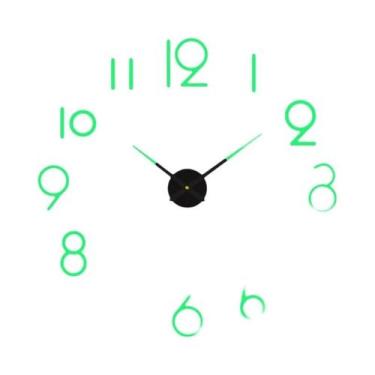 Imagem de Relógio de Parede Moderno 3D DIY - Quartzo, Acrílico e Espelho - Decor