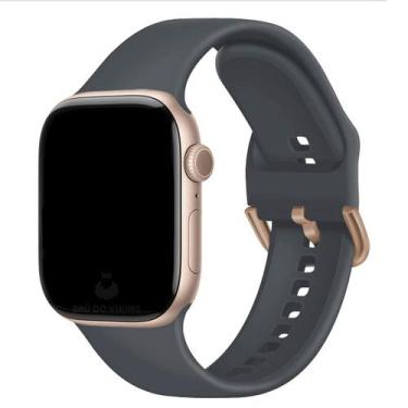 Imagem de Pulseira Silicone Fecho Clássico Compatível com Apple Watch - Baú do V
