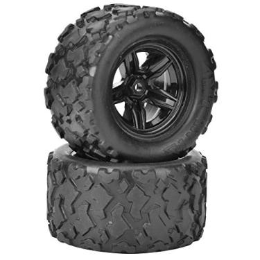 Imagem de Pneus de roda de carro rc de alta qualidade material de borracha anti -roupas pneus largos duráveis ​​resistência forte de amortecimento de alto desgaste fácil de instalar para hs