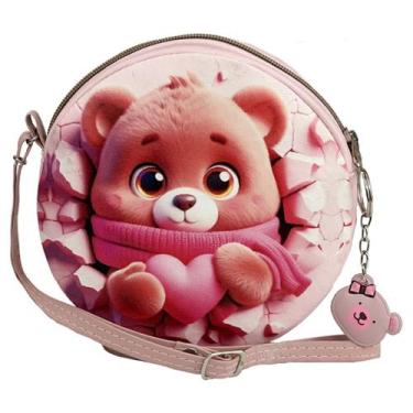 Imagem de Bolsa Infantil Menina Criança Ursinho Redonda Magicc MI-226