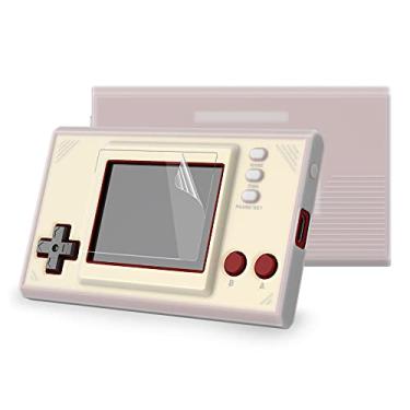 Imagem de PlayVital Capa protetora de silicone transparente semitransparente para Nintendo Game & Watch: Super Mario Bros com 2 peças protetoras de tela