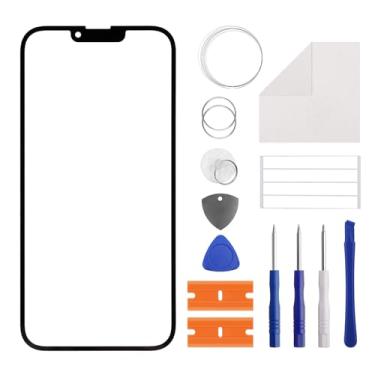 Imagem de Nova substituição de tela de vidro da lente frontal externa Vvsialeek para iPhone 13 Pro Max com kit de ferramentas de reparo gratuito (sem toque LCD e digitalizador) - 16,7 cm