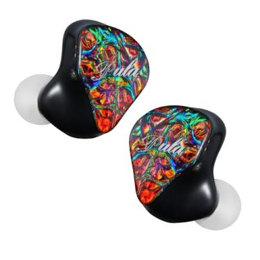 Imagem de HiFiGo Drivers PULA PA02 1DD+4BA monitores intra-auriculares, 5 drivers híbridos IEMs intra-auriculares equipados eletrônicos de 3 vias + crossover físico com som rico e suave (vermelho, 2,5 mm)