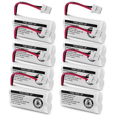 Imagem de VANBOW Pacote com 8 baterias BT162342 / BT262342 BT183342/BT283342 BT166342/BT266342 2,4v 800Mah para VTech CS6114 CS6419 CS6719 AT&T EL52300 CL52300 CL52300 80112 Aparelhos sem fio VTech CS6719-2