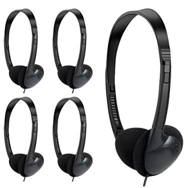 Imagem de TJZXGUI Kids Headphones Bulk 30 Pack for School Students Children Teen Boys Girls, Wholesale Bulk Headphones for Classroom Earphones (Black)
