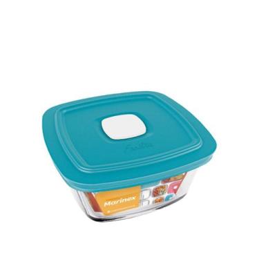 Imagem de Pote Vidro Quadrado Facilita Marmita 300ML Marinex 1Un - NADIR FIGUERE
