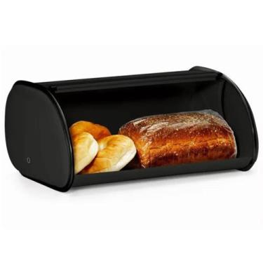 Imagem de Porta Pão Cozinha Black Armazenamento Pães Bolos Cozinha Padaria - PGB